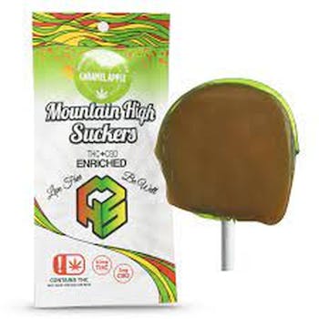 Mountain High Suckers - 10mg THC & 3mg CBD Caramel Apple Sucker